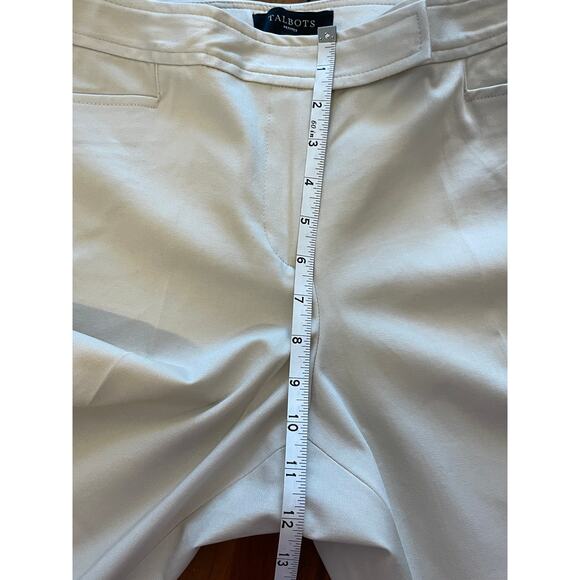 Talbots Women's 10 Petite Light Beige Curvy Dress Pants Stretch Cotton Spandex - Picture 8 of 9